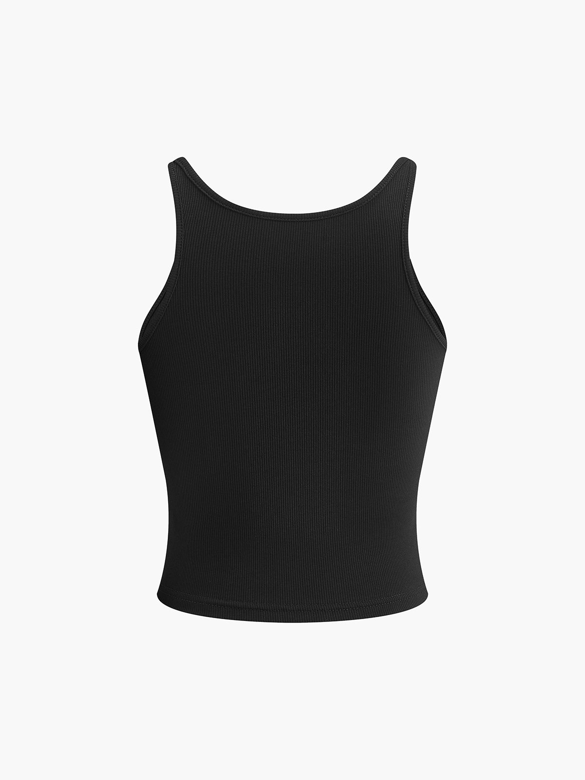 Transparent Strap Crop Tank Top with Breathable Fabric for Women