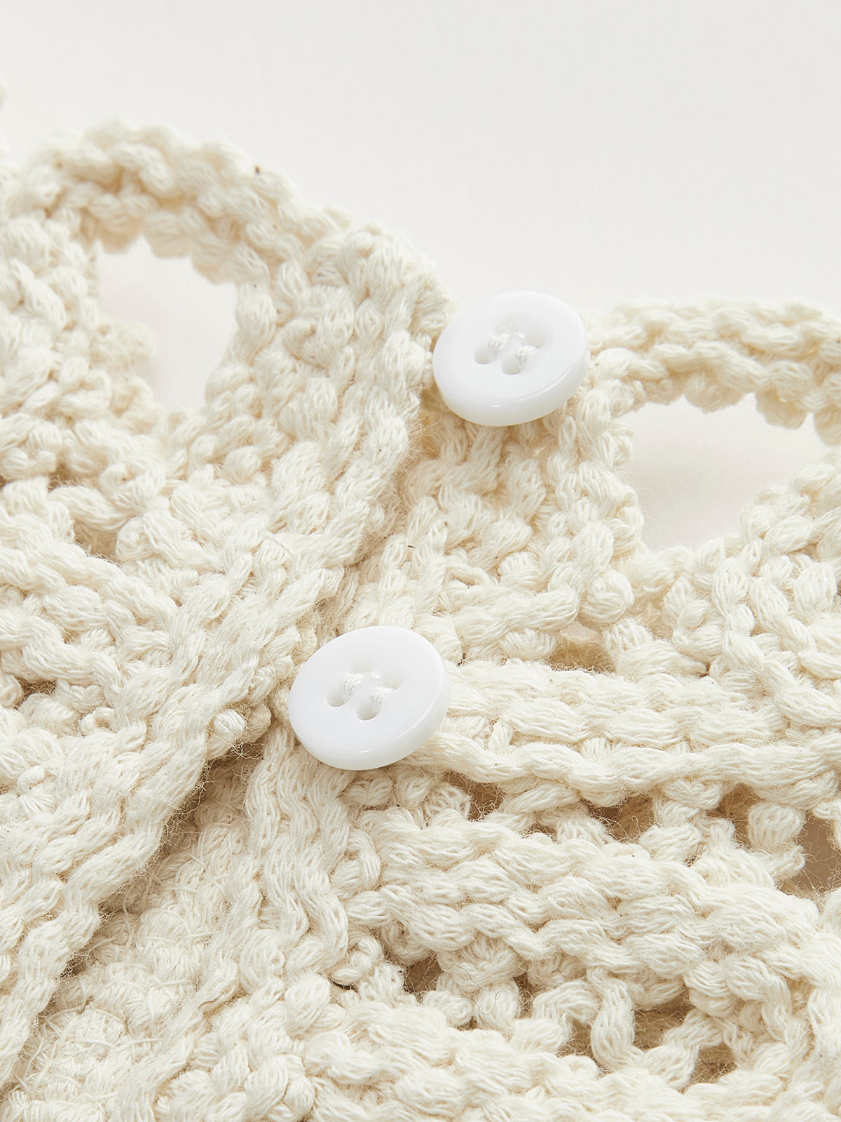 Floral Crochet Hollow Out Sweater Vest for Women Casual Layering