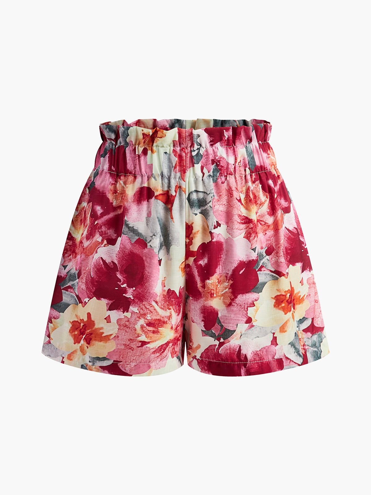 Floral Print Sleeveless Summer Shorts Set for Women