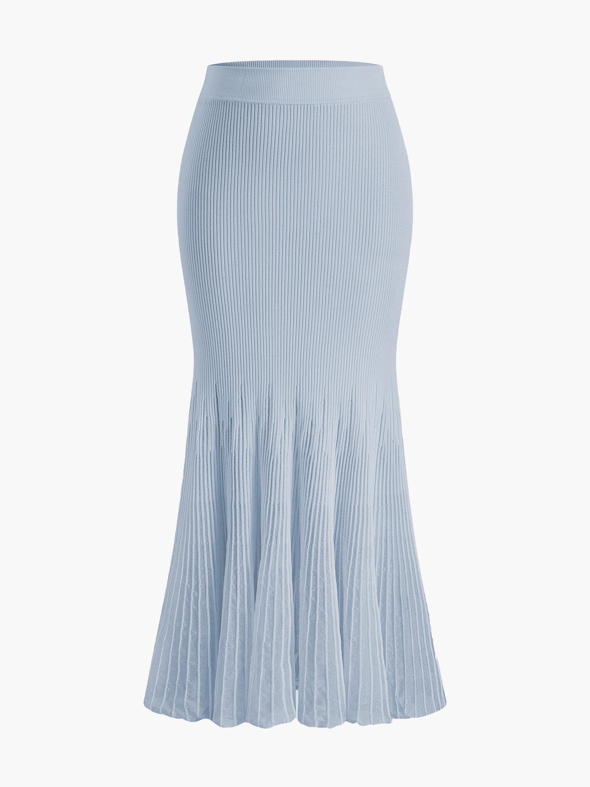 Mesh Panel Pleated Skirt with Elastic Waistband for Women