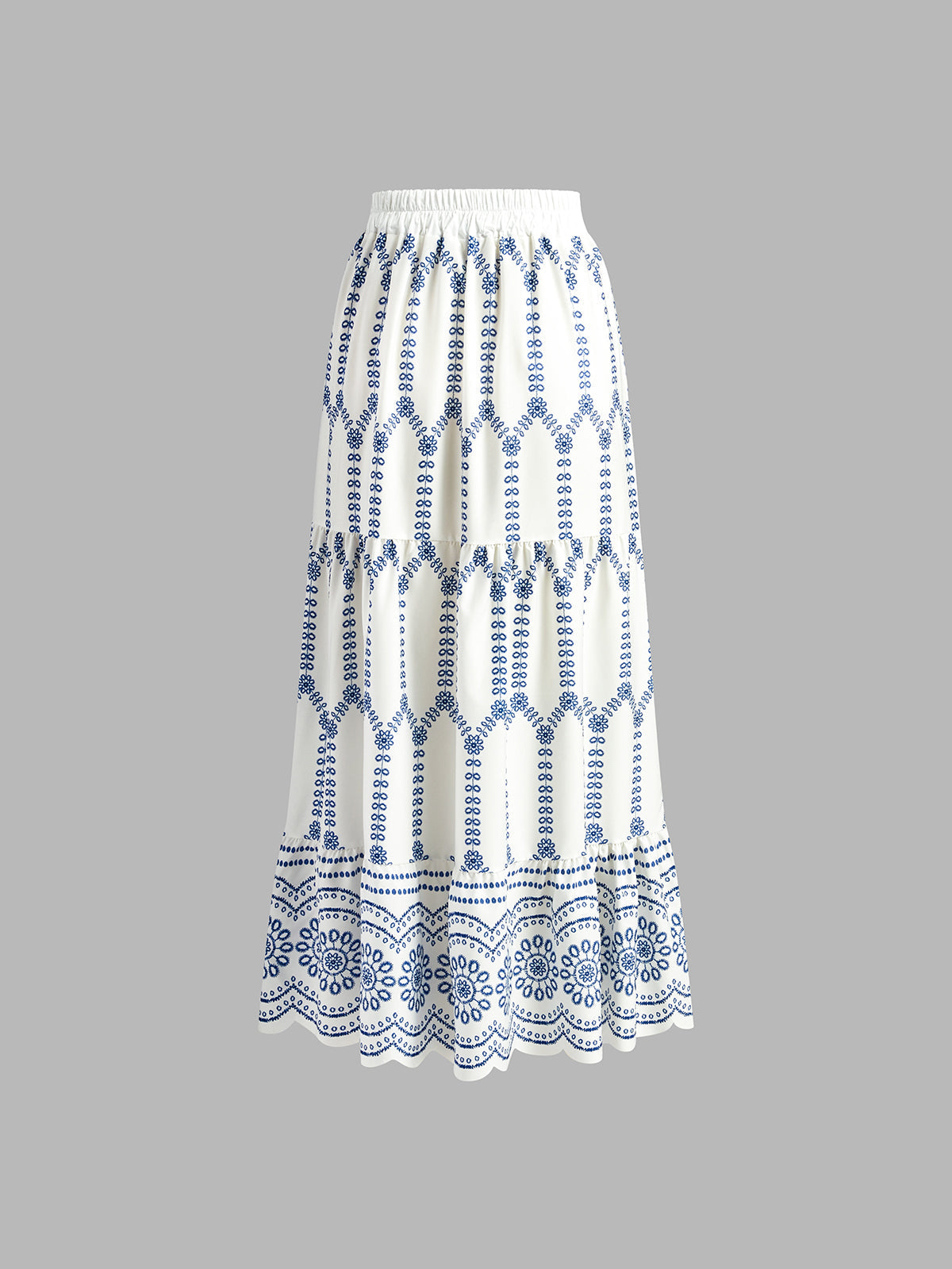 Printed Sleeveless Tie Back Skirt Set for Women Summer Outfit