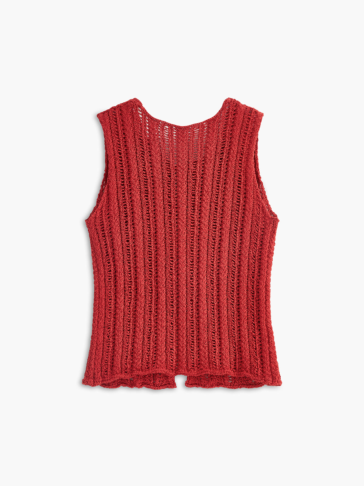 Knit Tie-Front Sleeveless Vest Lightweight Summer Layer