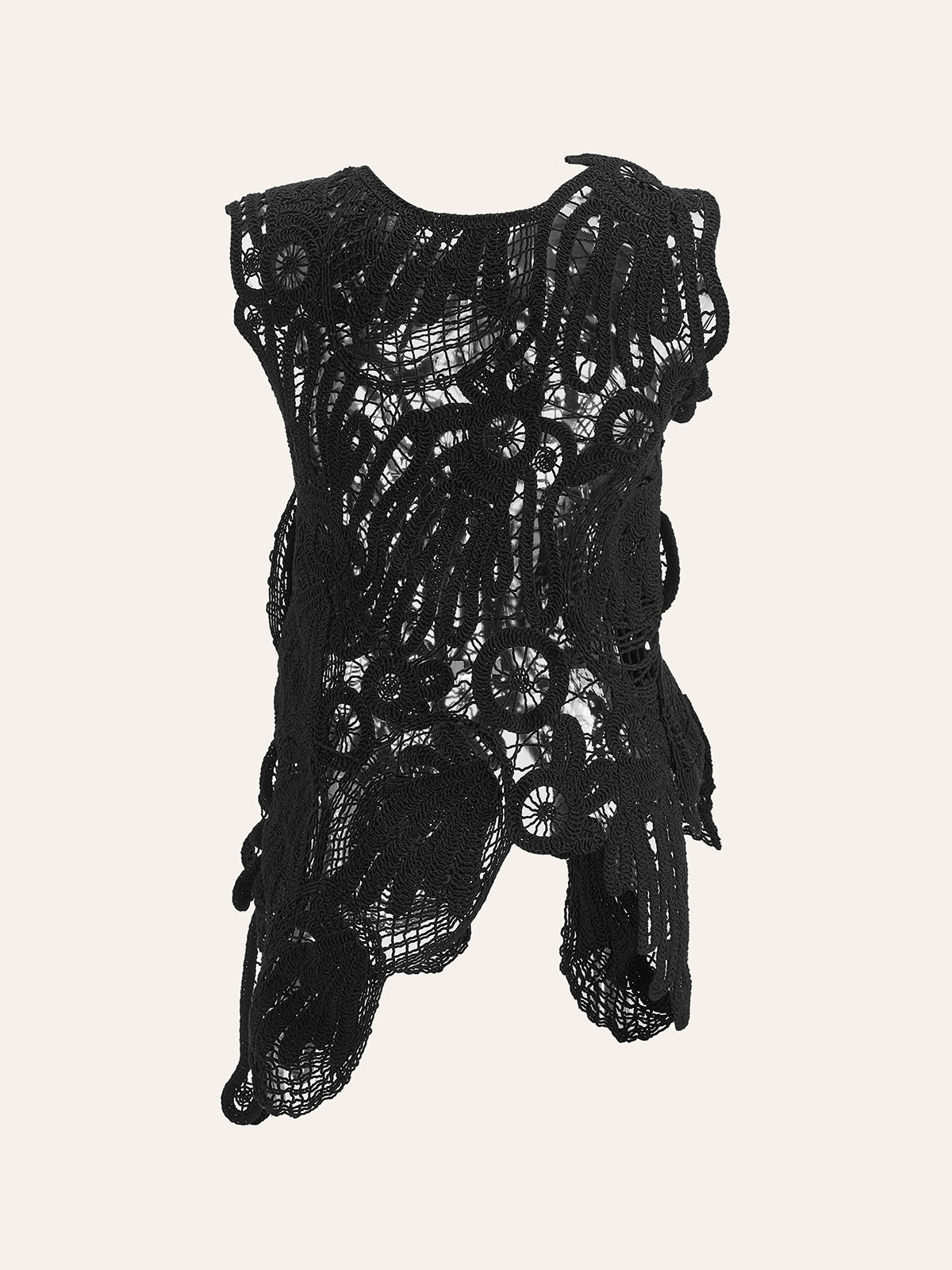 Crochet Sweater Top Handmade Lightweight Breathable Design