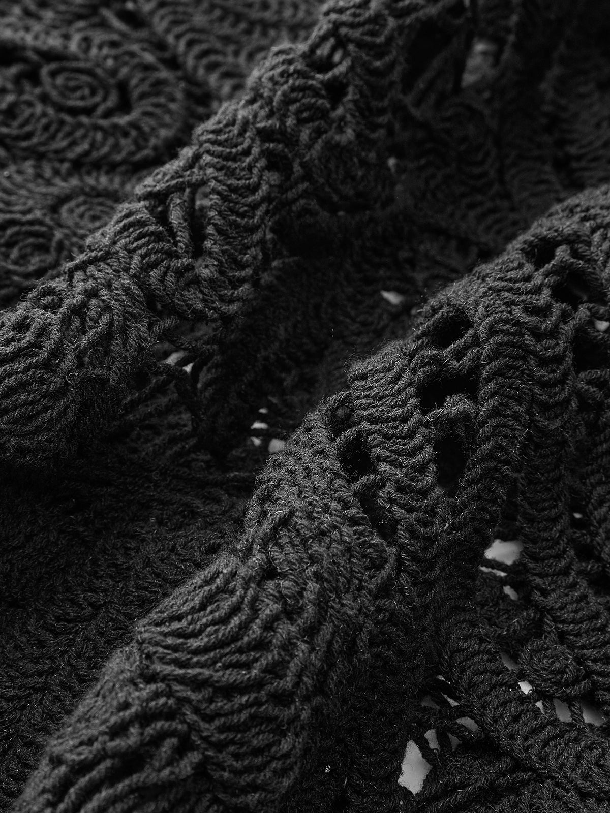 Crochet Sweater Top Handmade Lightweight Breathable Design
