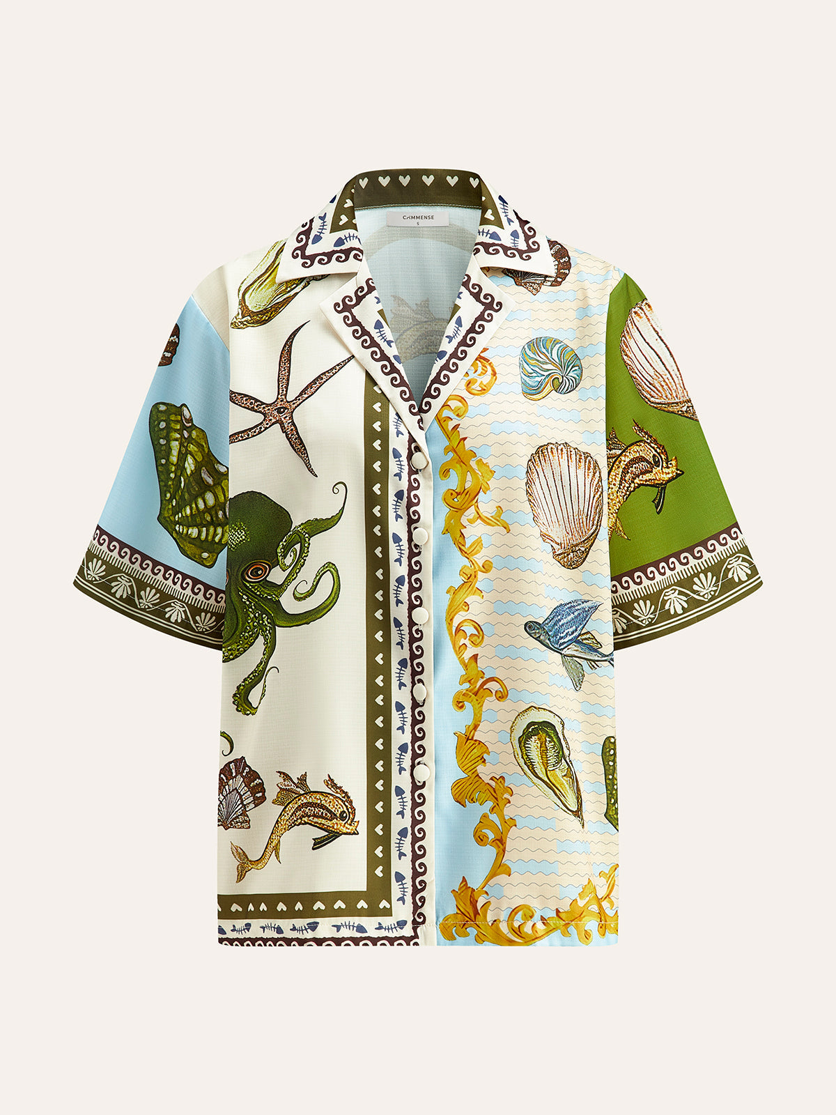 Printed Shirt and Drawstring Pants Co-Ord Set for Men