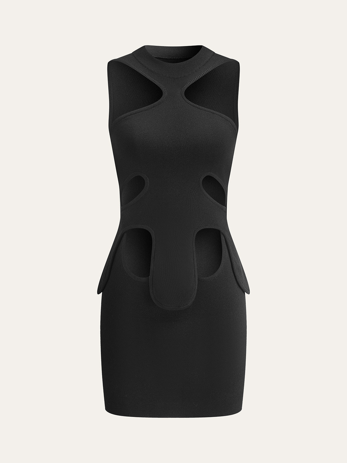Cut-Out Halter Dress for Evening Events and Dinners