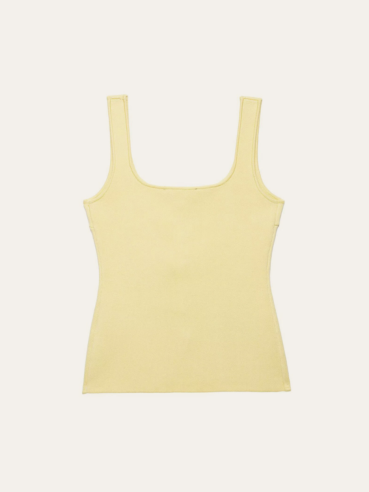 Curved Hem Ribbed Knit Vest Layering Essential