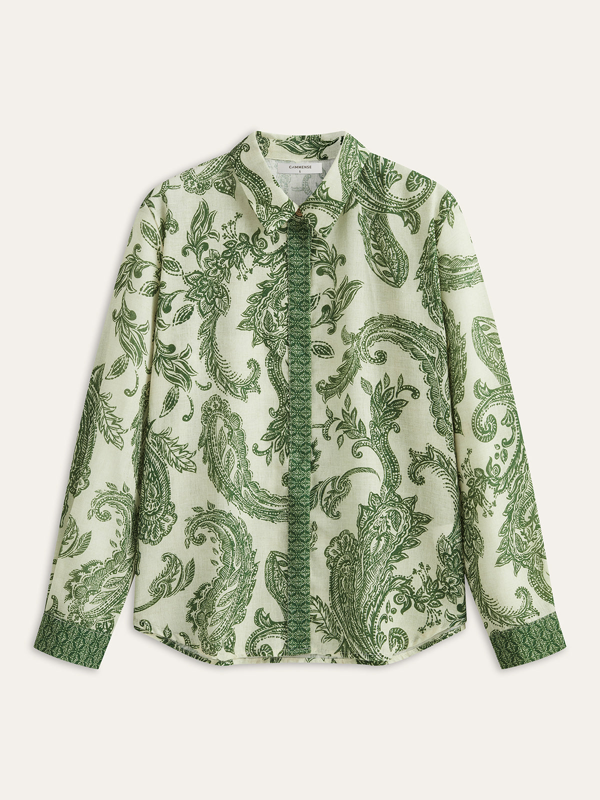 Paisley Print Button-Front Shirt | Lightweight Casual Summer Wear