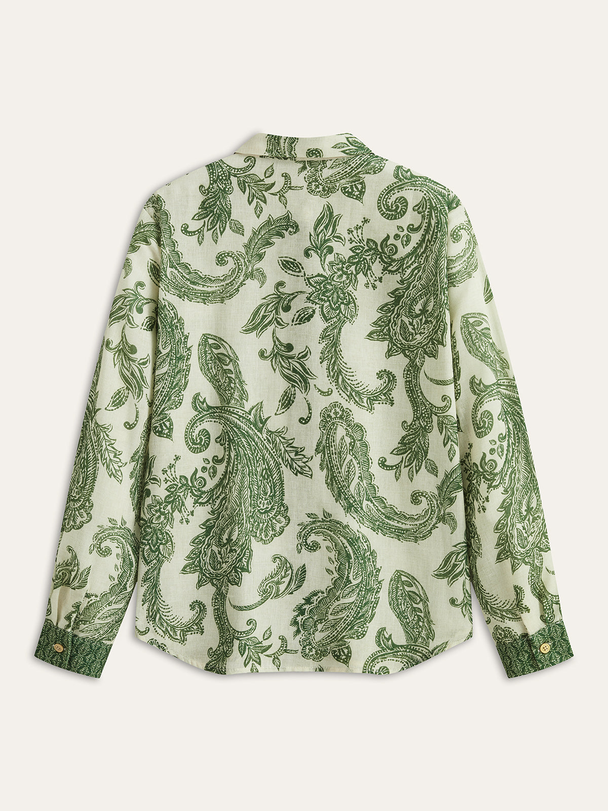 Paisley Print Button-Front Shirt | Lightweight Casual Summer Wear