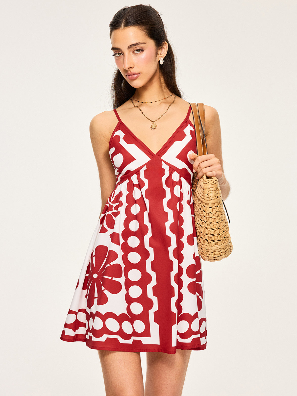Floral Print Spaghetti Strap Dress: Summer Women's Maxi Beach Sundress