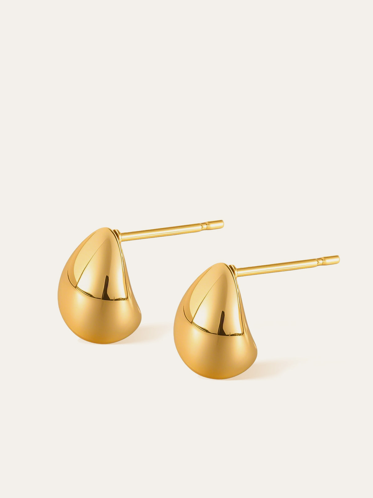 Minimalist Teardrop Stud Earrings for Women, Everyday Simple Chic