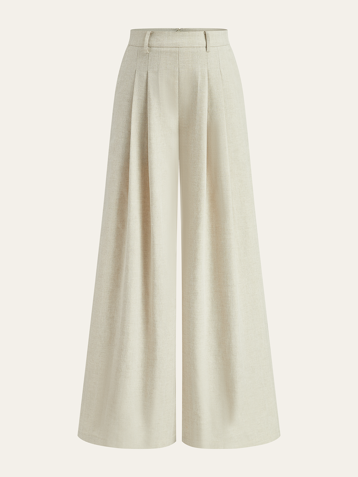 Linen Blend Wide-Leg Pants, Comfortable Lightweight Summer Fashion