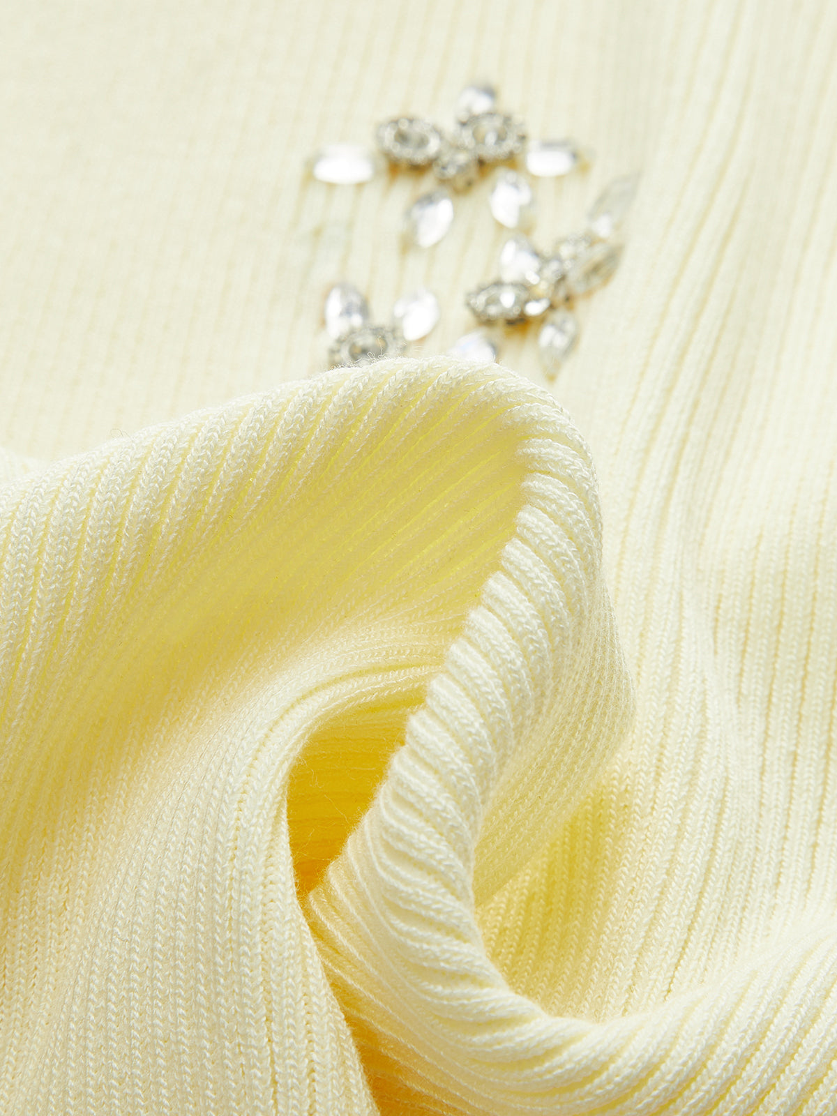 Wrap Skirt with Crystal Embellishments and Elegant Hem Detail