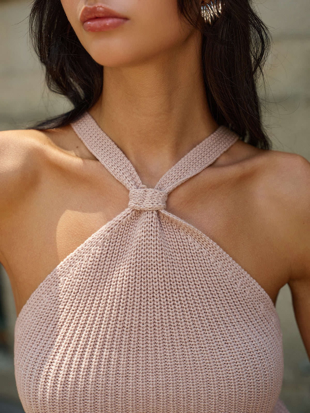Knit Crisscross-Strap Top for Women Casual Summer Wear