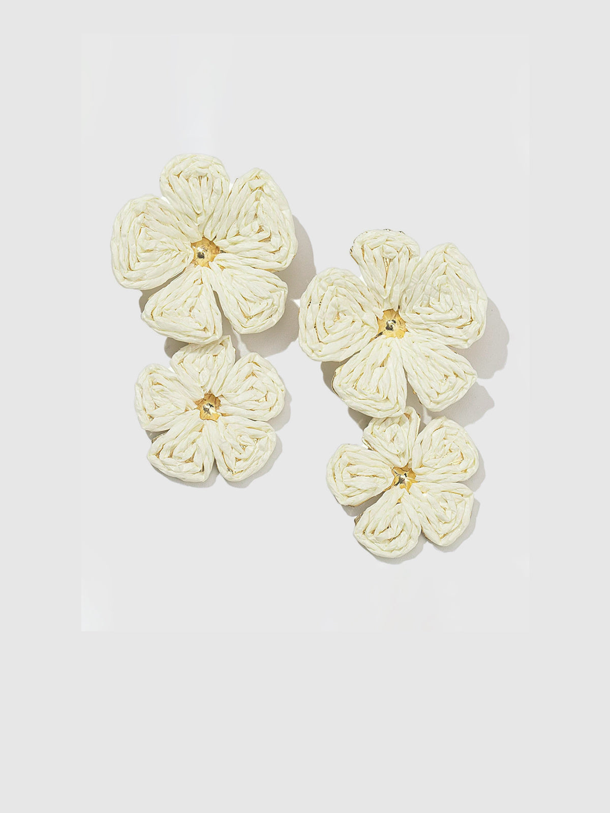 Gilded Lace Petal Earrings Handcrafted Feminine Lightweight Jewelry