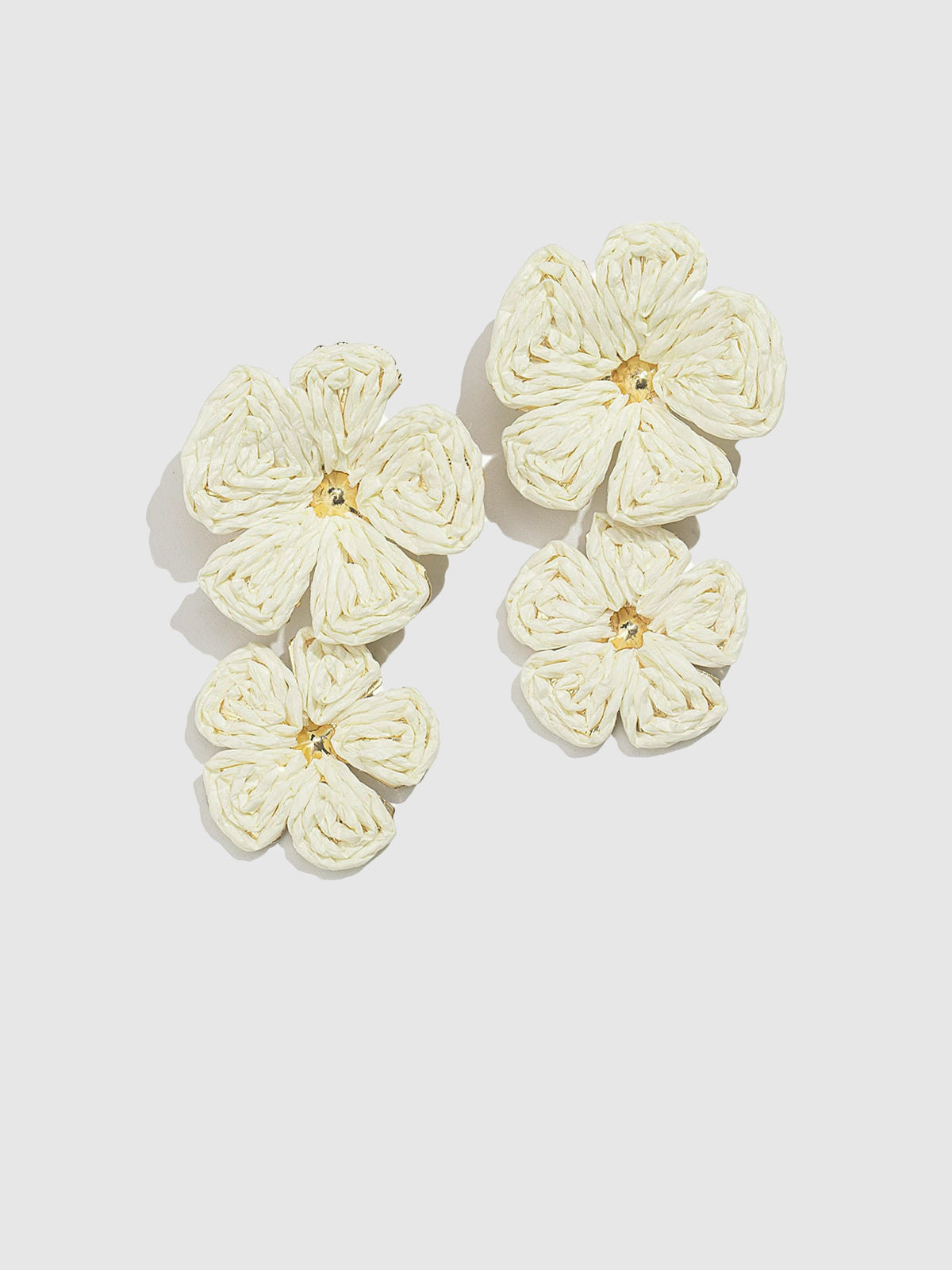 Gilded Lace Petal Earrings Handcrafted Feminine Lightweight Jewelry