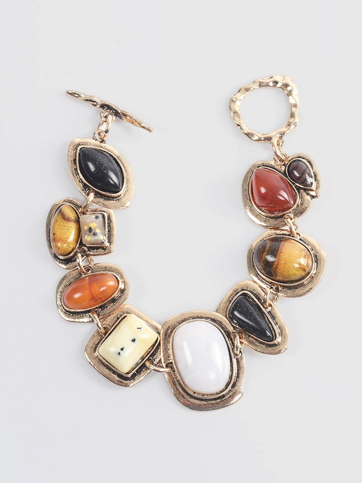 Boheme Geometric Stones Bracelet Handmade Adjustable Jewelry