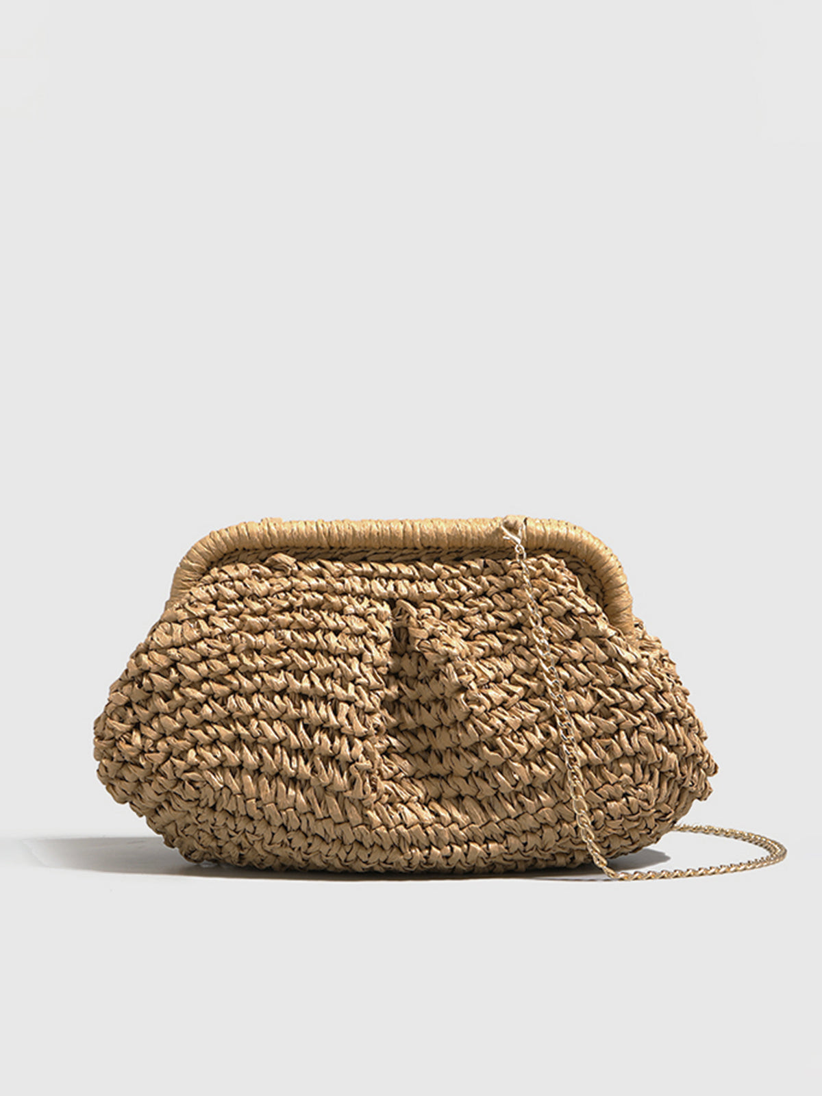 Straw Clutch Bag Casual Summer Beach Purse Handwoven