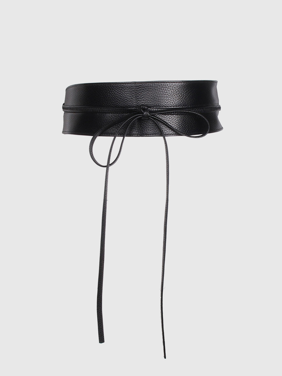 Wide Ribbon Belt with Adjustable Tie Closure for Women