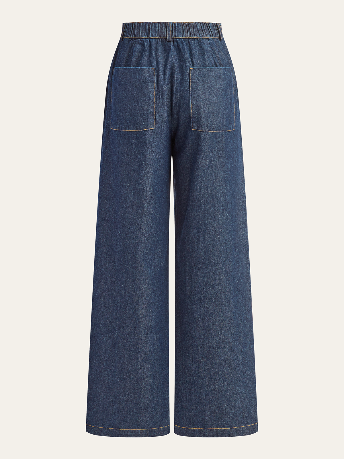 Mid-Waisted Wide-Leg Denim Pants for Women Casual and Stylish