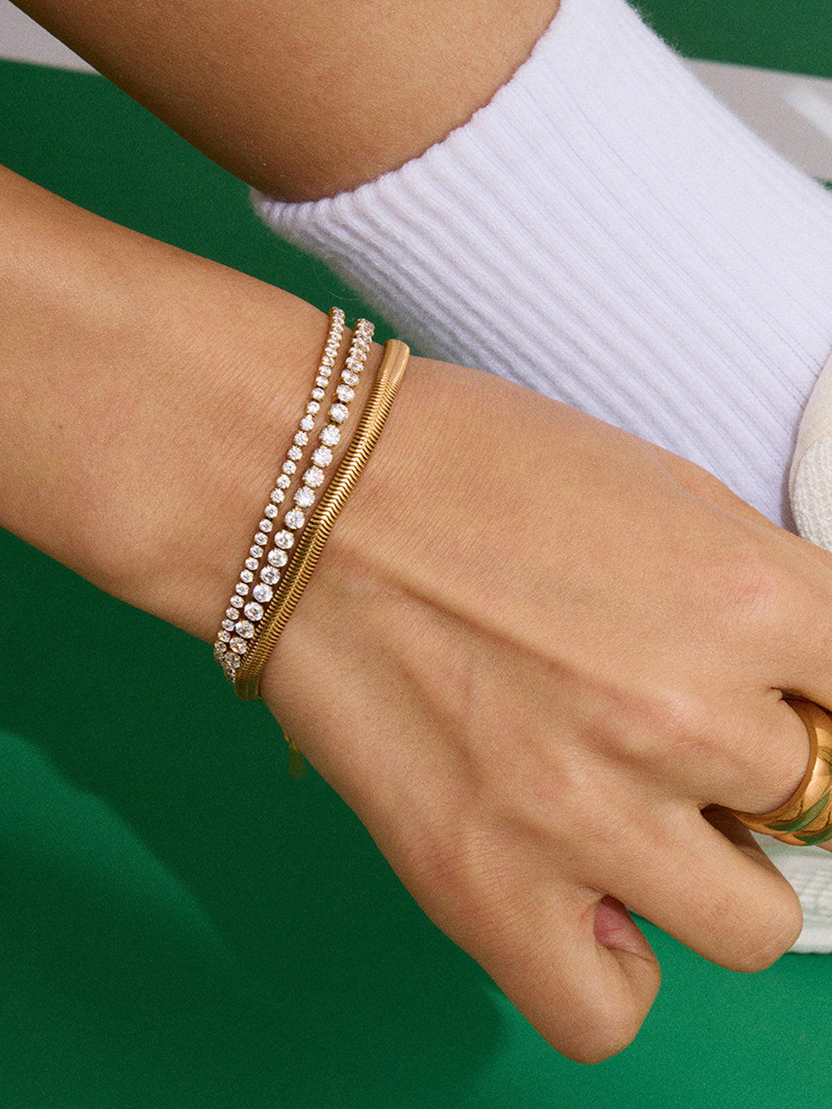 Multi-Style Crystal Embellishments Bracelet for Women, Adjustable Jewelry Piece