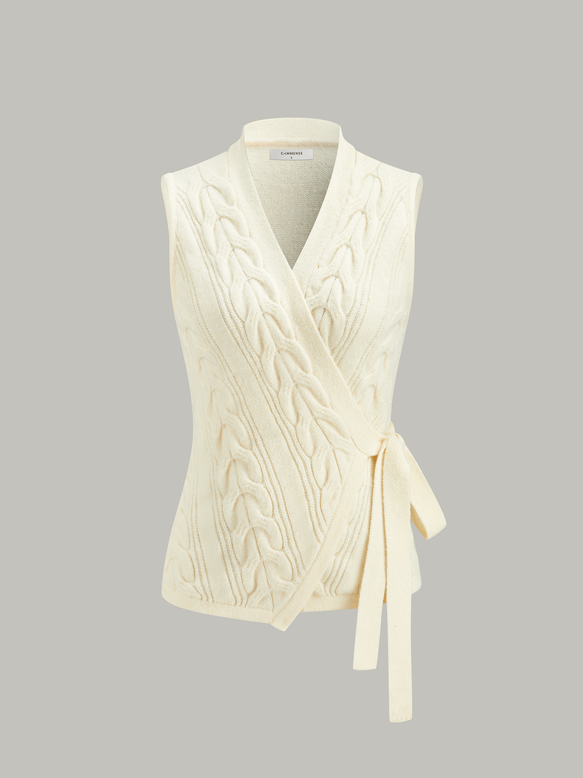 Cable Knit Wrap Vest for Women Comfortable Layering Essential