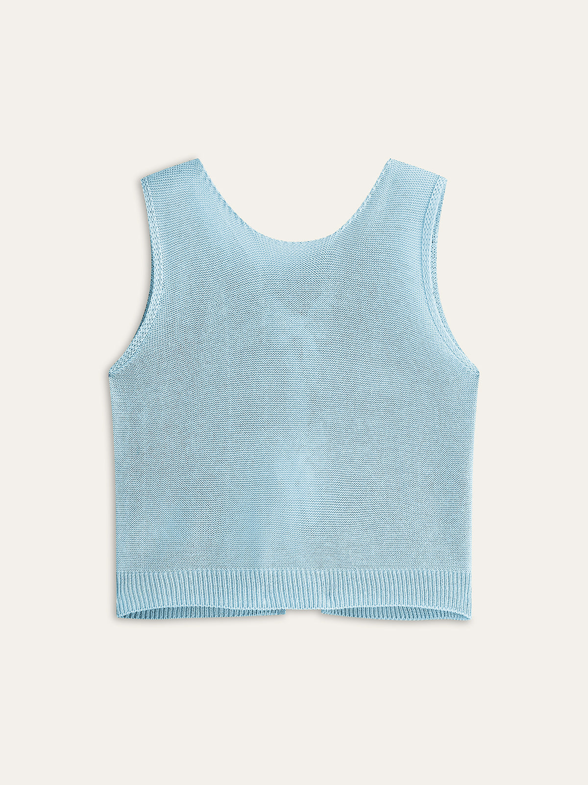 Bow Tie Knit Top Comfort Fit Casual Style Pullover