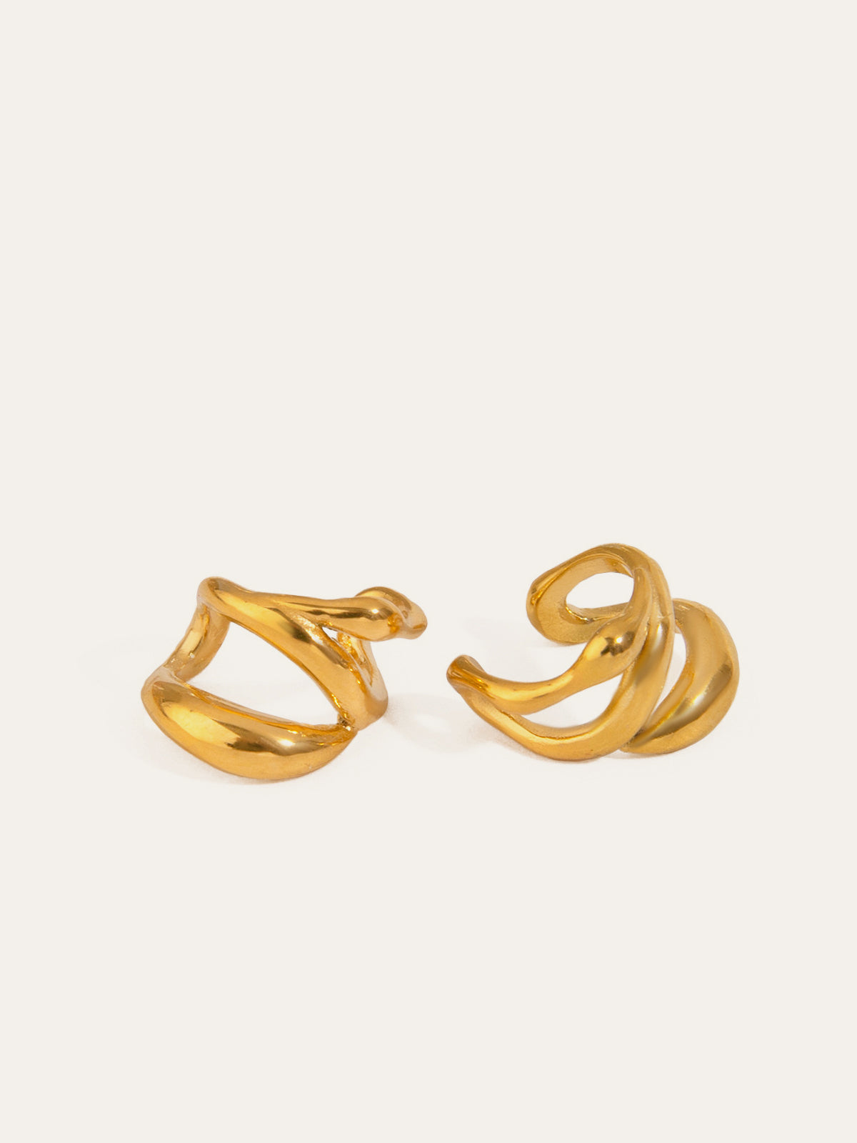 Geometric-Shaped Ear Cuff Minimalist Modern Jewelry Design
