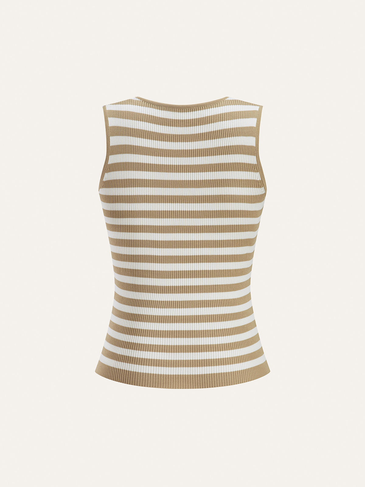 Striped Sleeveless Knit Vest for Women Casual Summer