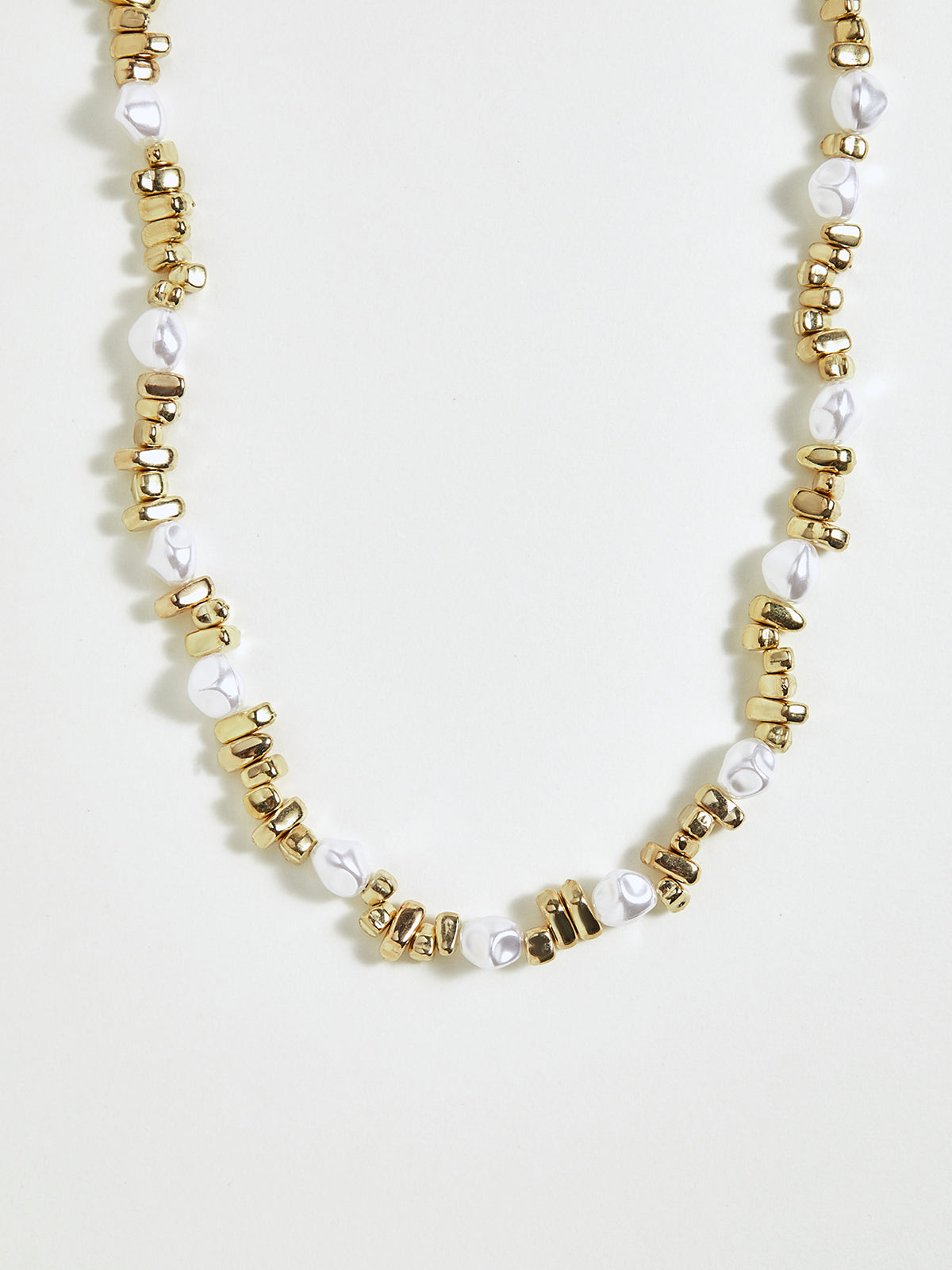 Pearl & Gold Beaded Choker Necklace | Elegant Handcrafted Jewelry