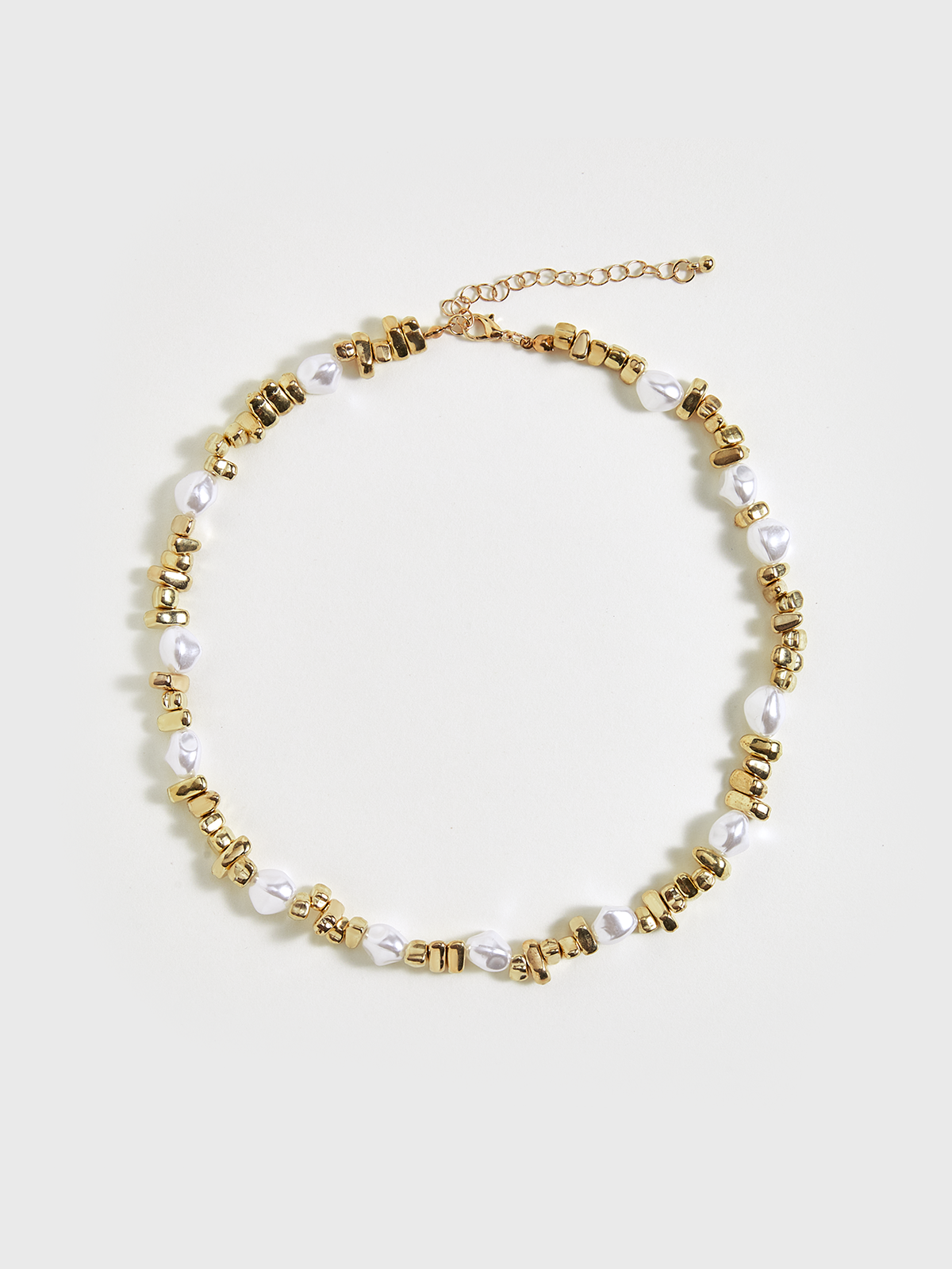 Pearl & Gold Beaded Choker Necklace | Elegant Handcrafted Jewelry