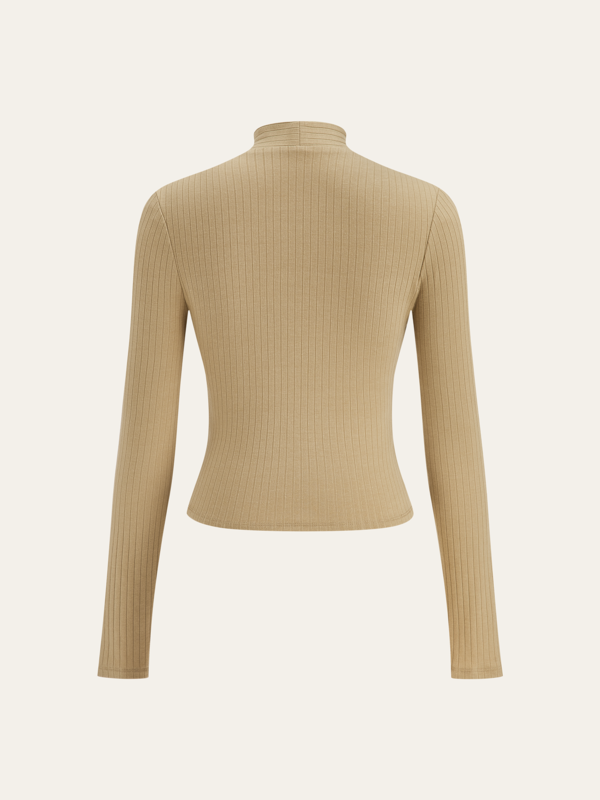 Ribbed Twist Front Long Sleeve Knit Top for Women Casual Fall Wear