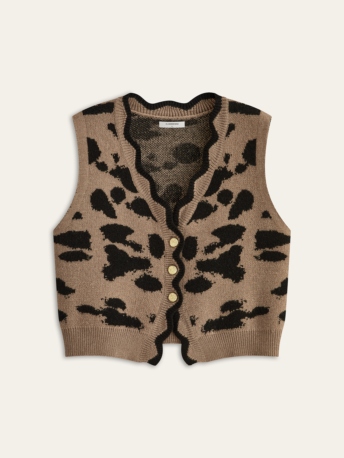 Leopard Print Cardigan Cozy Casual Lightweight Knitwear