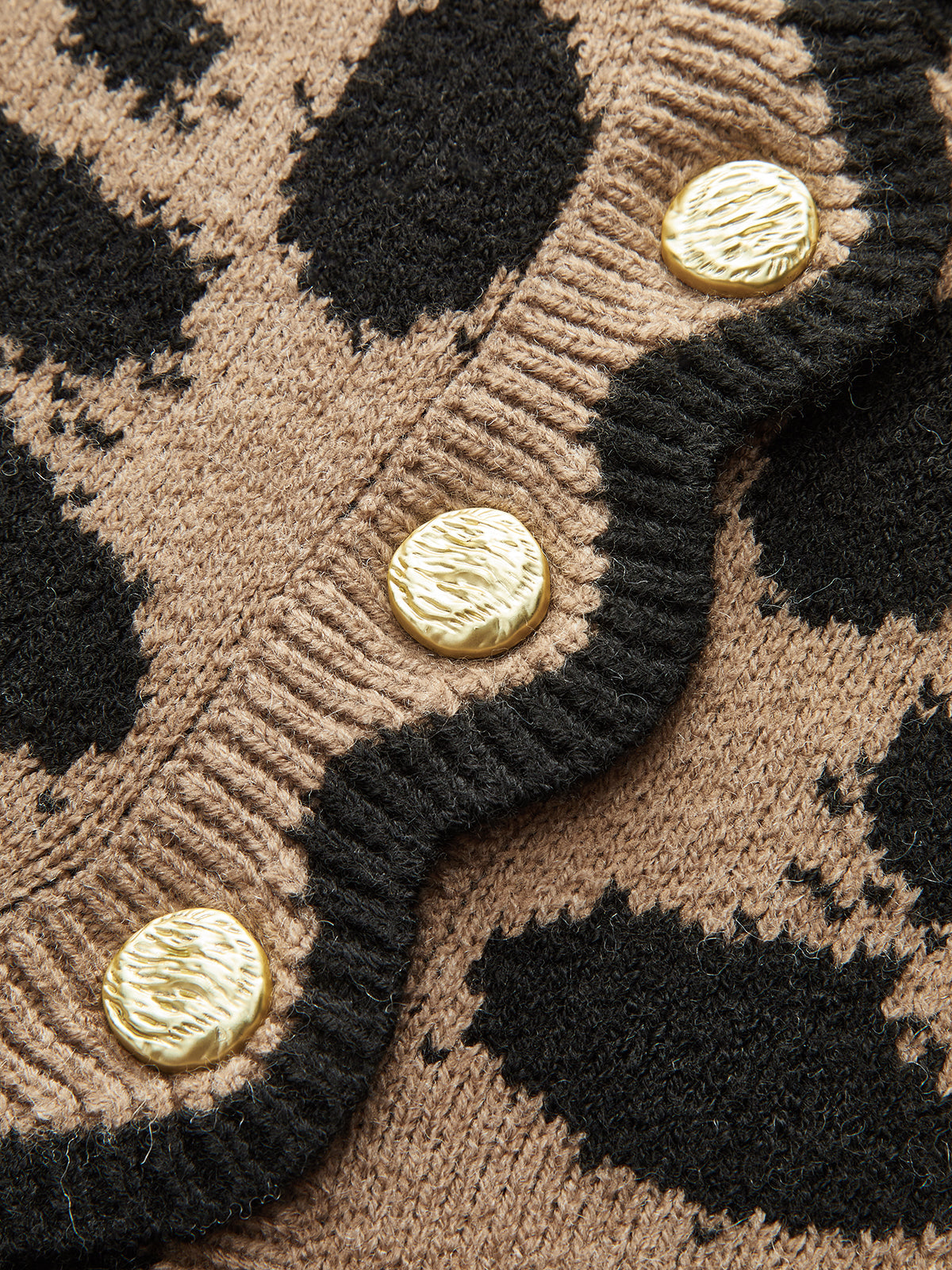 Leopard Print Cardigan Cozy Casual Lightweight Knitwear