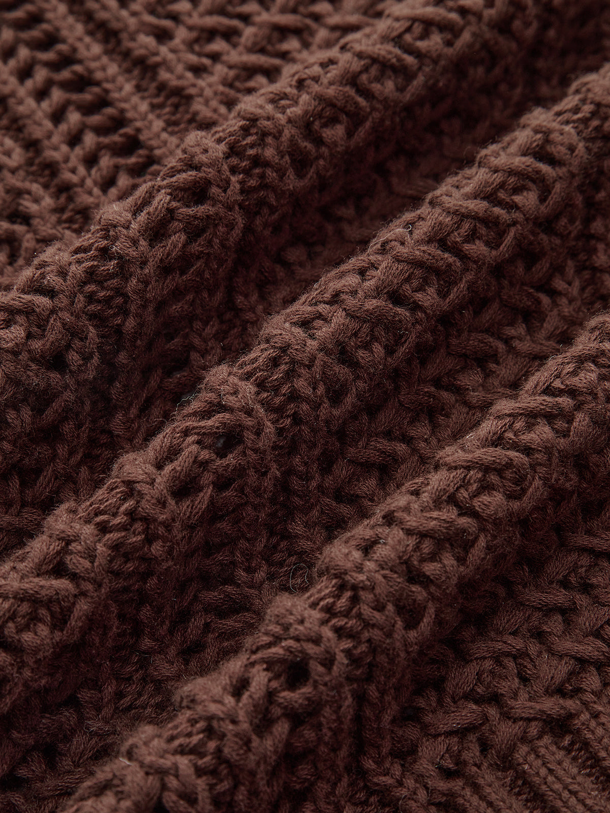 Button Front Sweater Vest with Cable Knit Detail