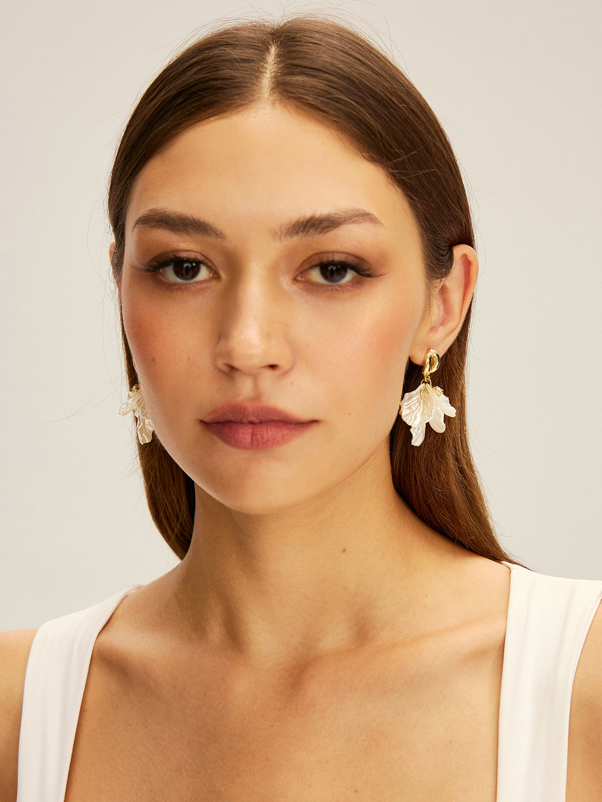 Floral Drop Earrings Handcrafted Elegant Delicate Design
