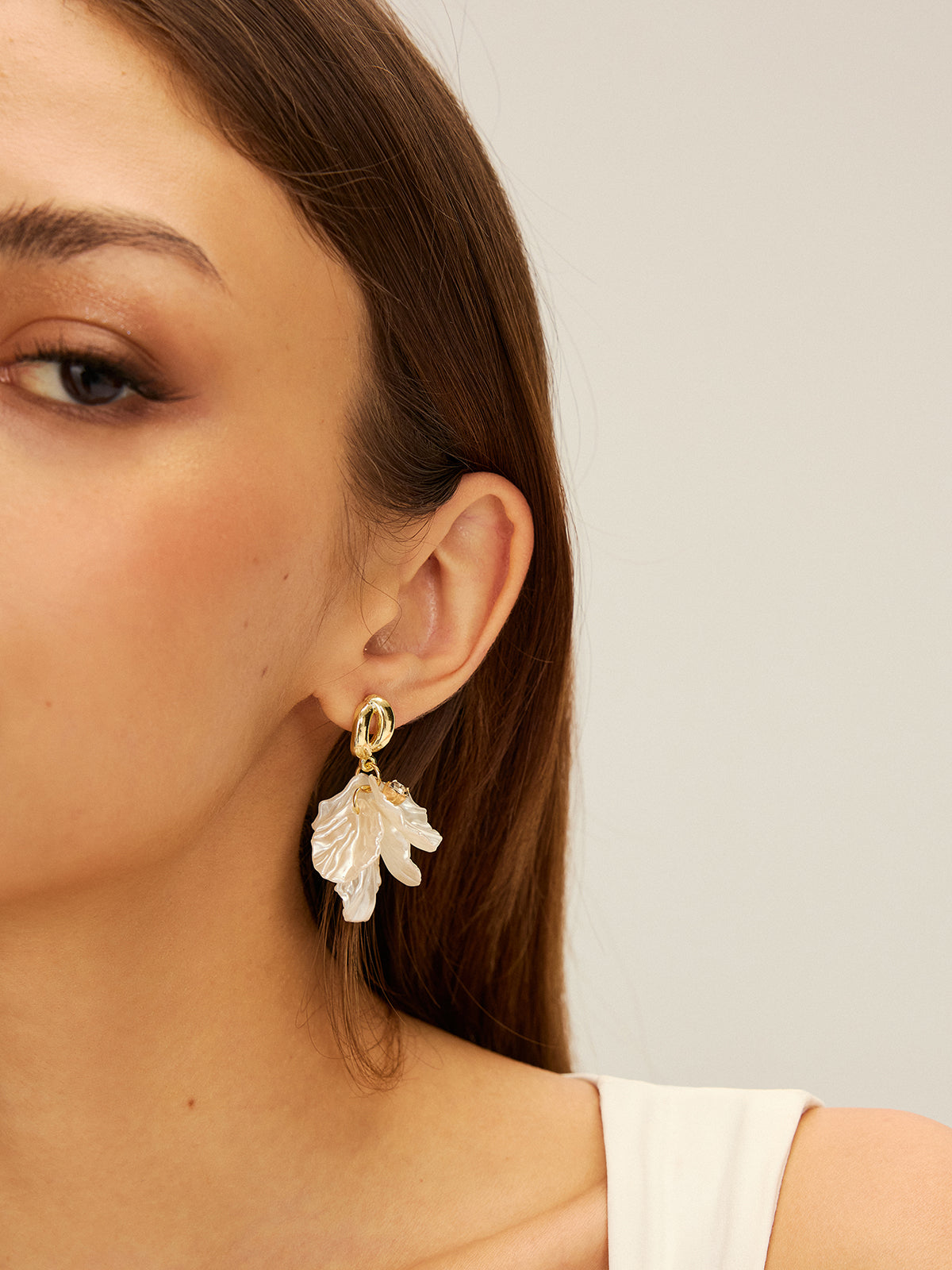 Floral Drop Earrings Handcrafted Elegant Delicate Design