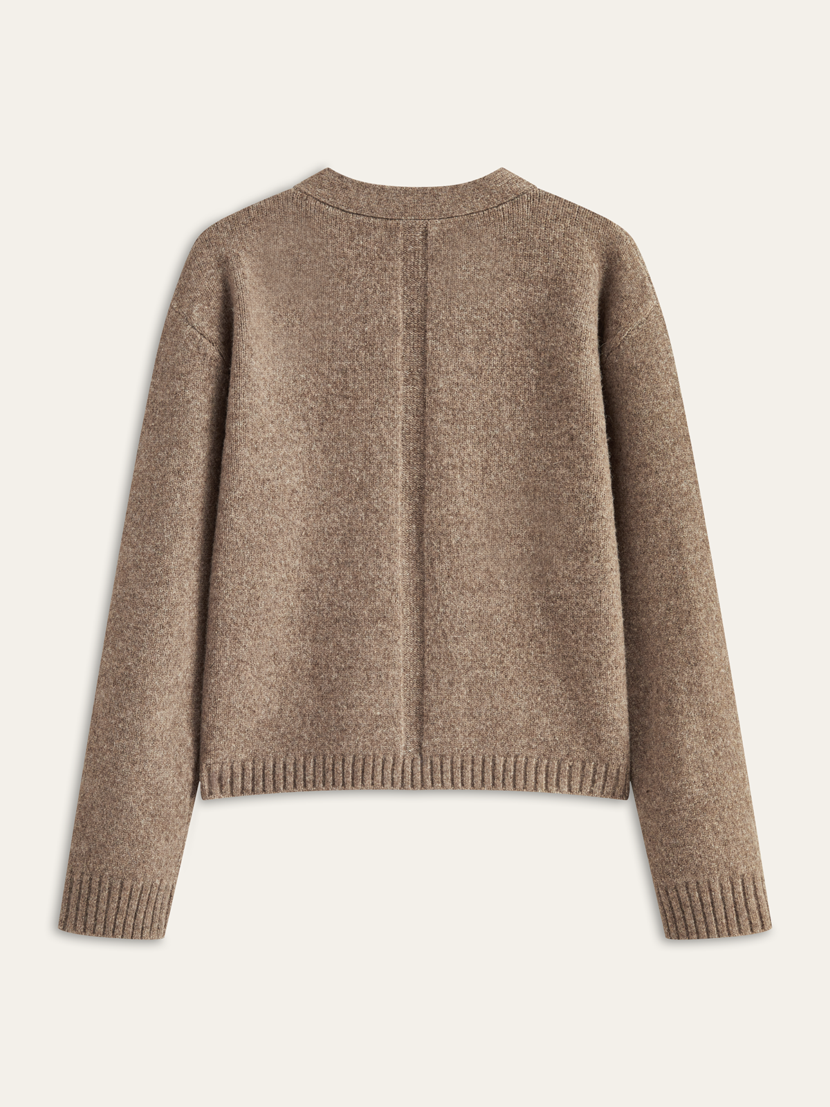 Wool Blend V-Neck Cardigan Comfortable Lightweight Layer