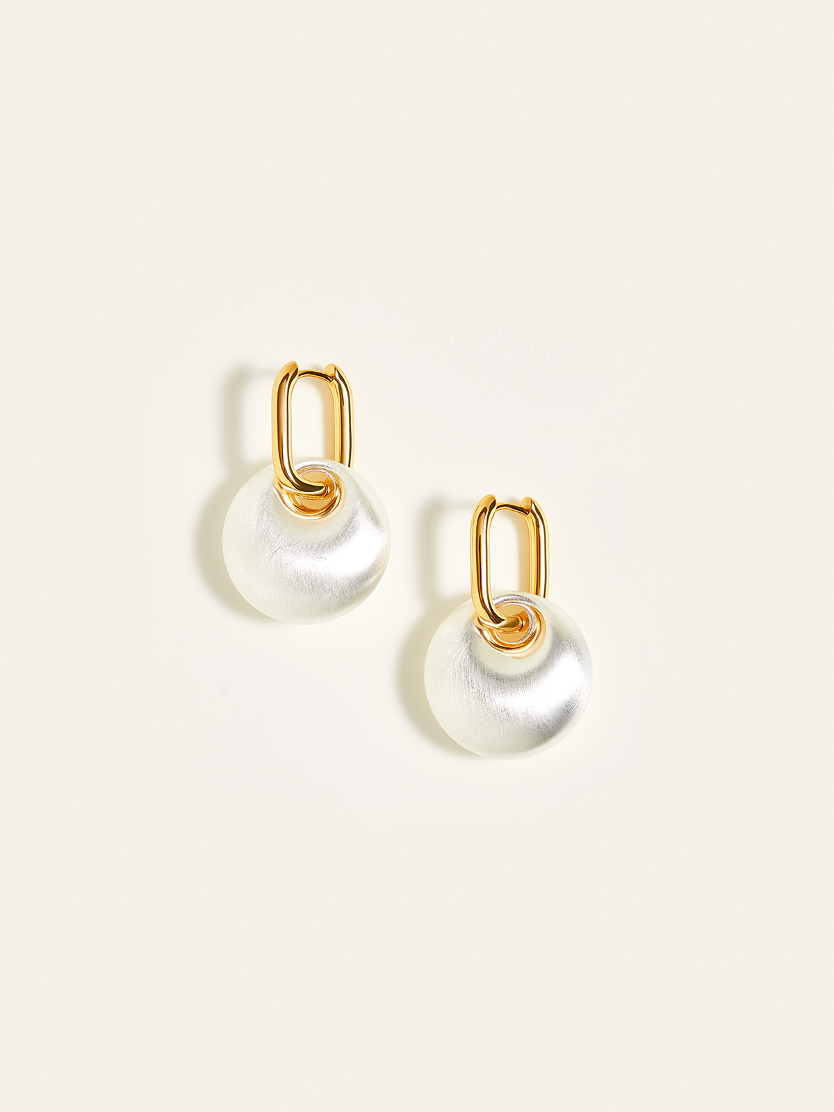 Matte Pearl Drop Earrings Elegant Bridal Jewelry Fashion
