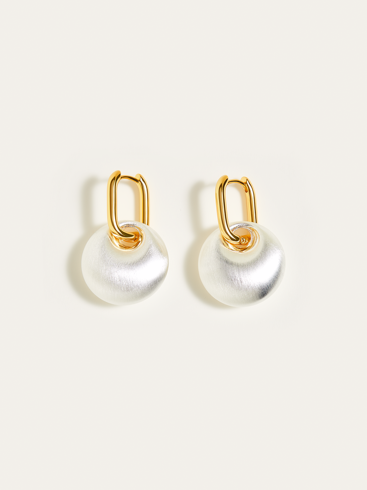 Matte Pearl Drop Earrings Elegant Bridal Jewelry Fashion