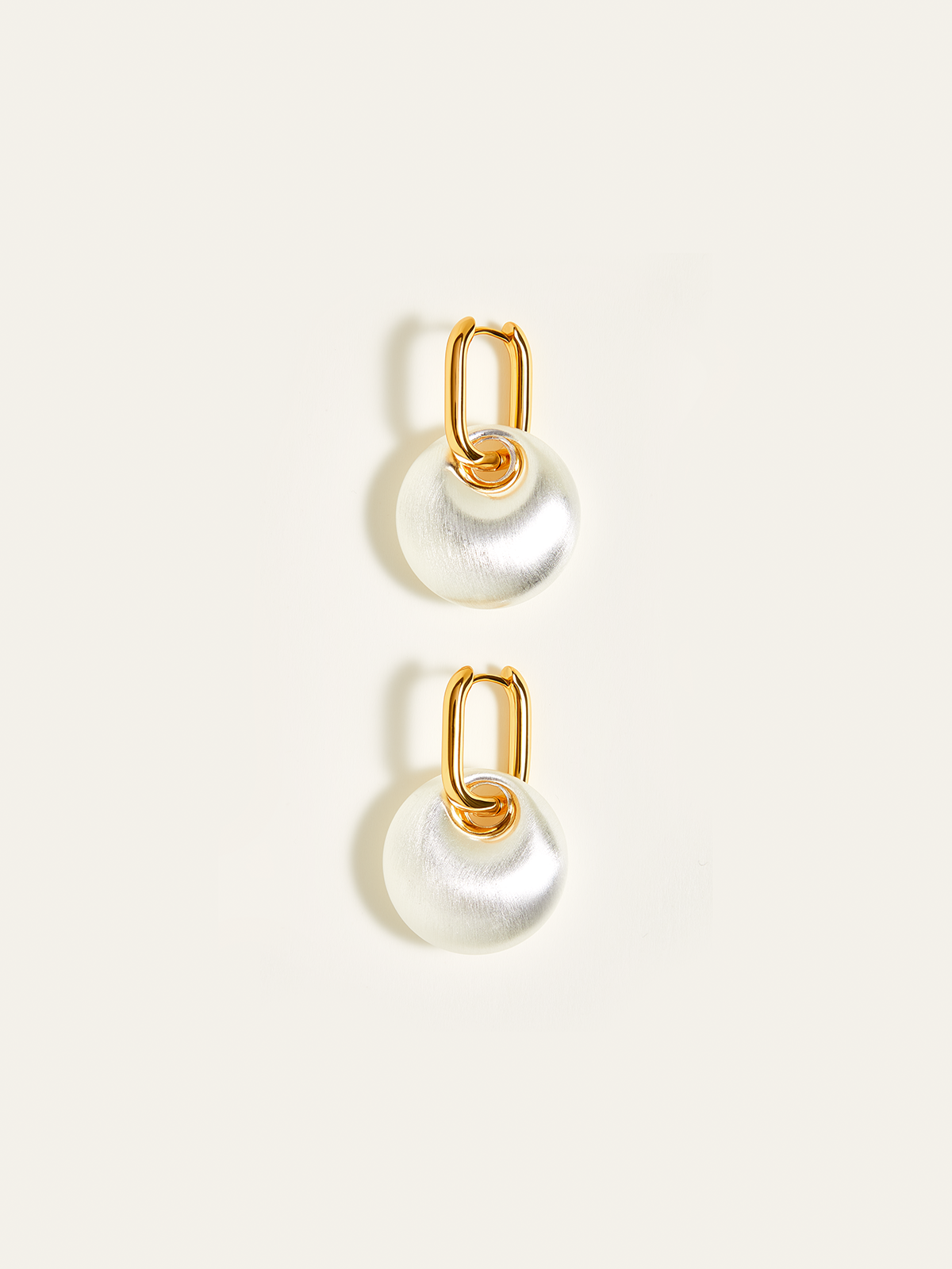 Matte Pearl Drop Earrings Elegant Bridal Jewelry Fashion