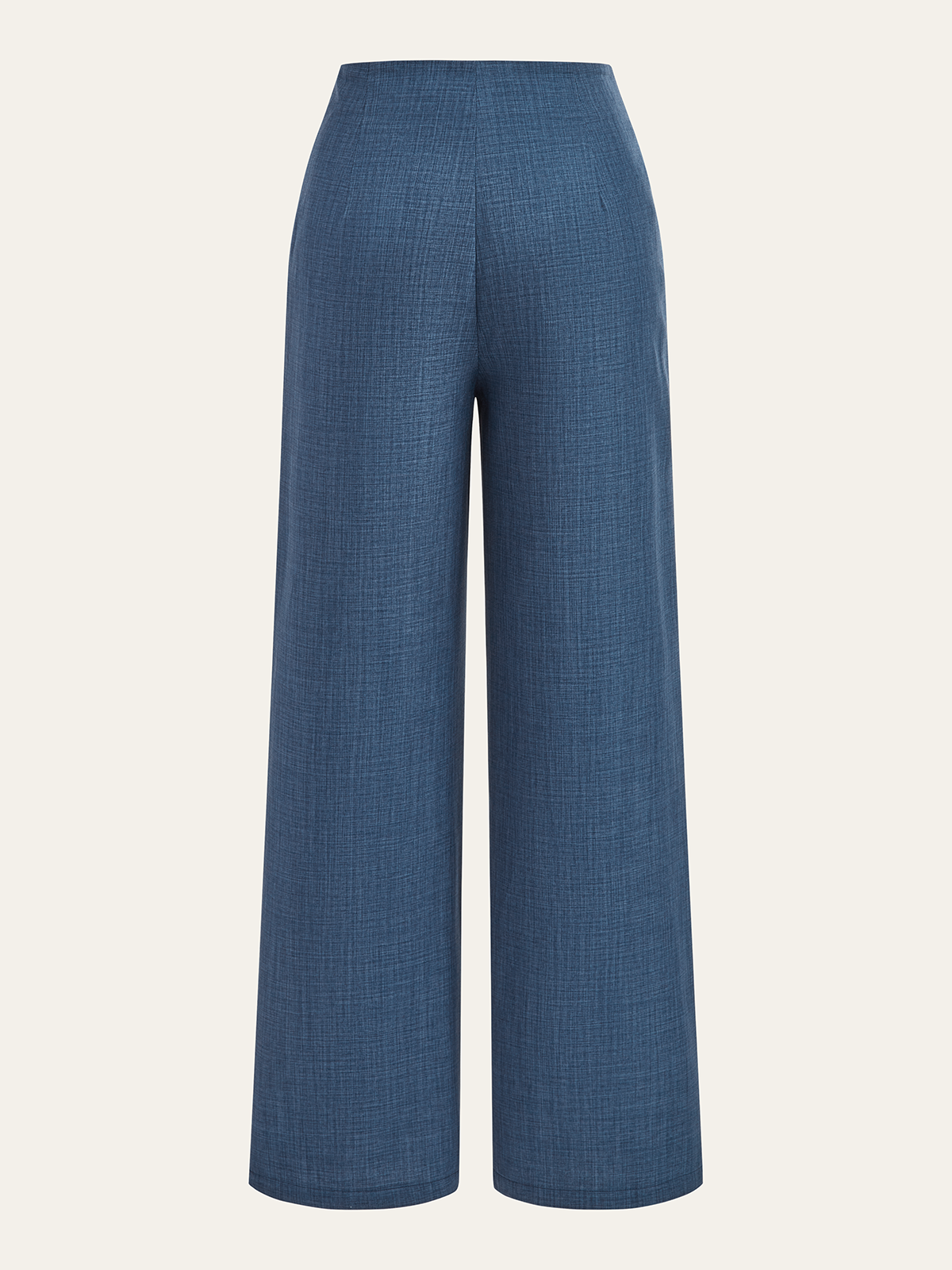 Metal Detail Straight-Leg Tailored Trousers for Women