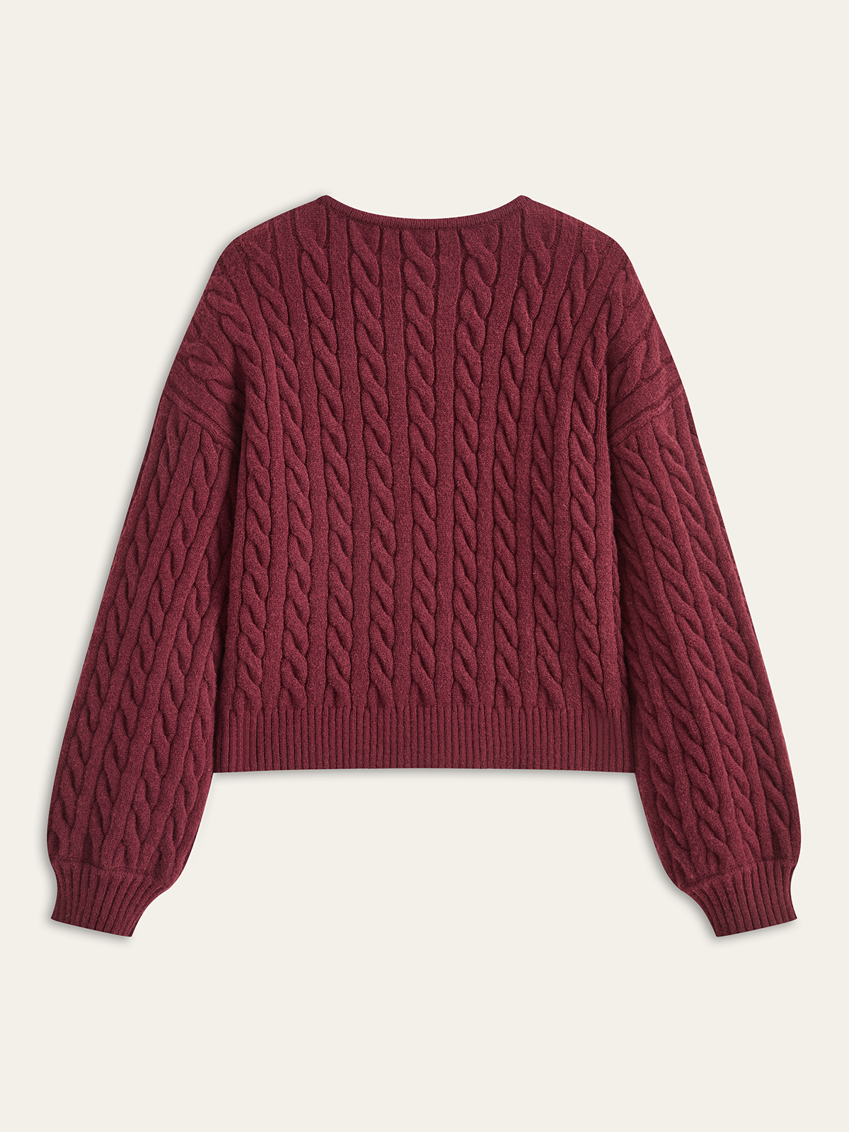 Velvet Bow Cable Knit Cardigan with Button Front Closure