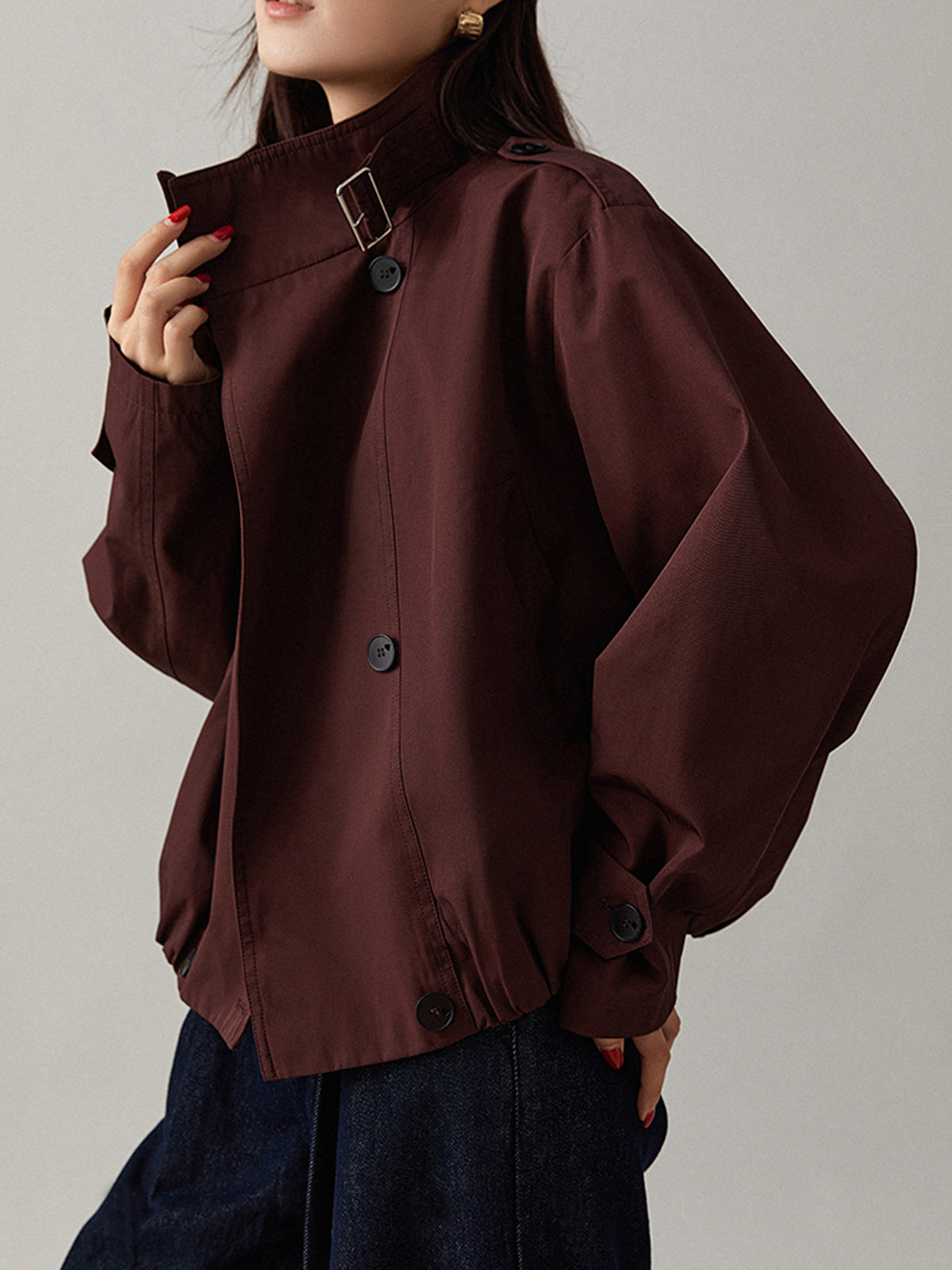 Vintage Loose Trench Coat Classic Style Long Outerwear