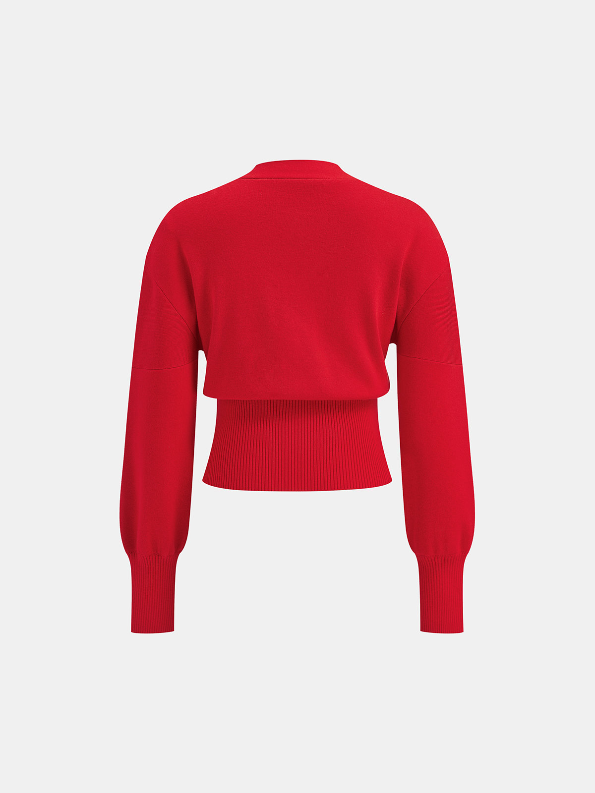 Wool Blend Cropped V-Neck Cardigan for Women Comfort Fit