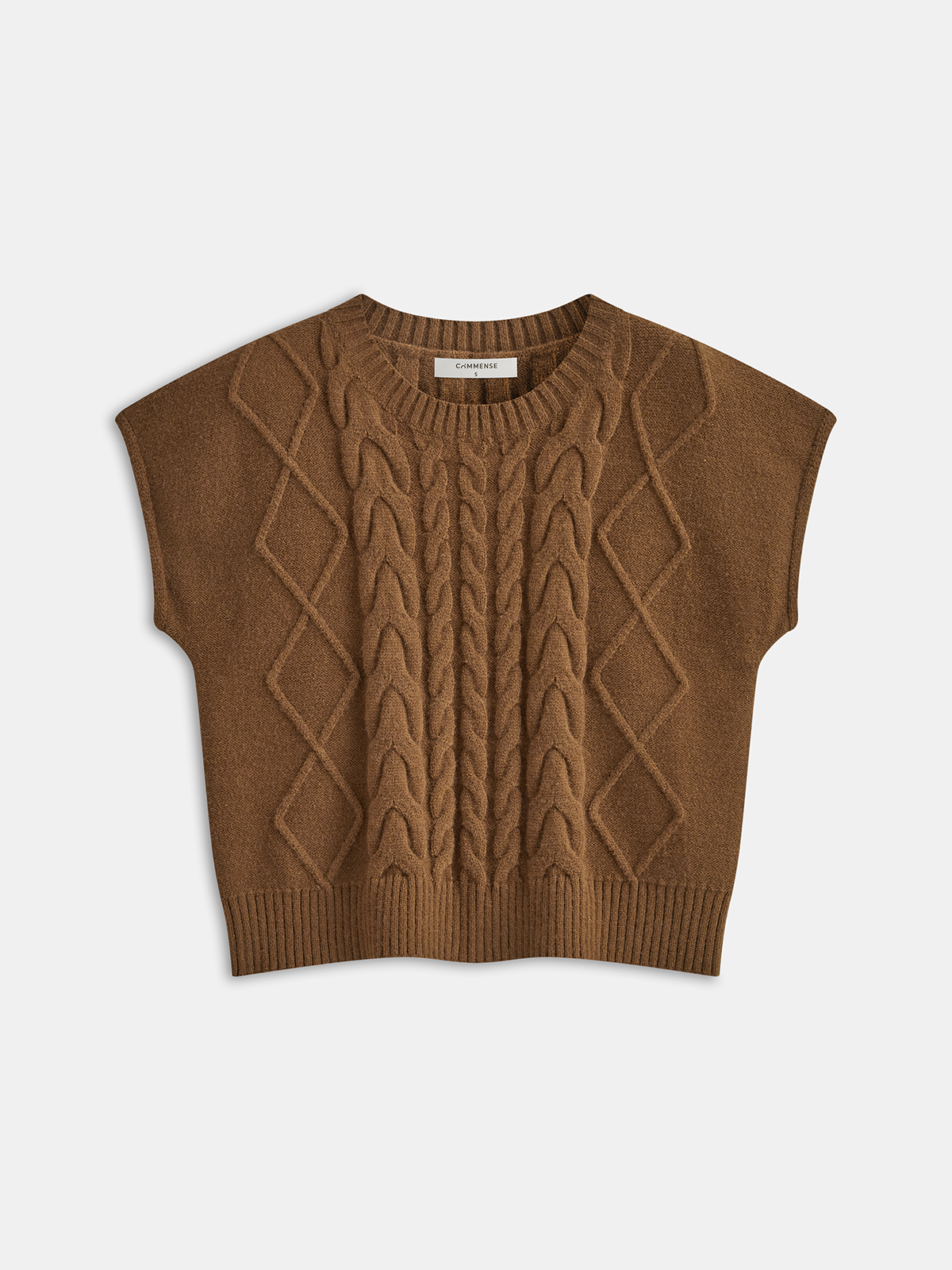 Cable Knit Sleeveless Sweater Vest for Layering Outfits