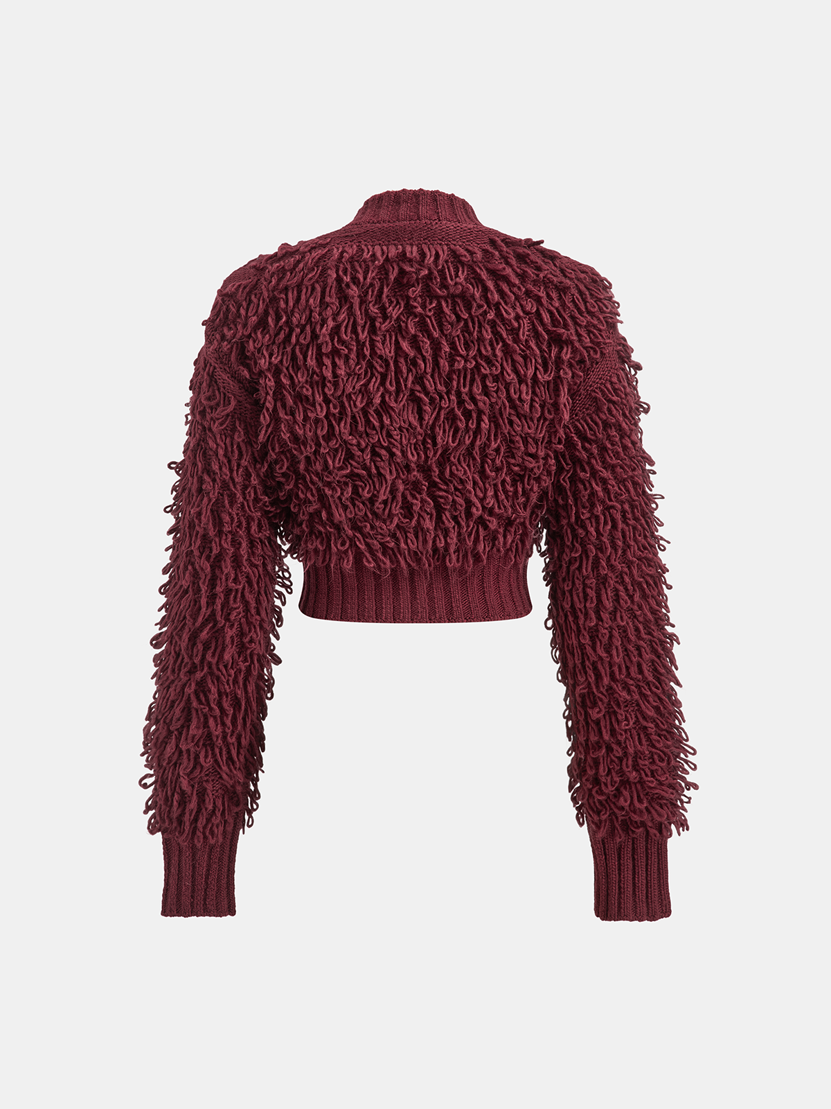 Textured Fringe Buttoned Knit Top for Women Casual Wear