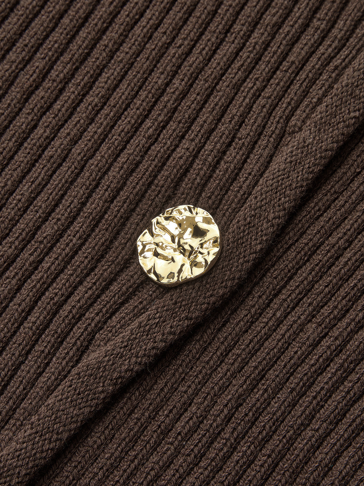 Stand Collar Asymmetric Button Cardigan Lightweight Layering Essential