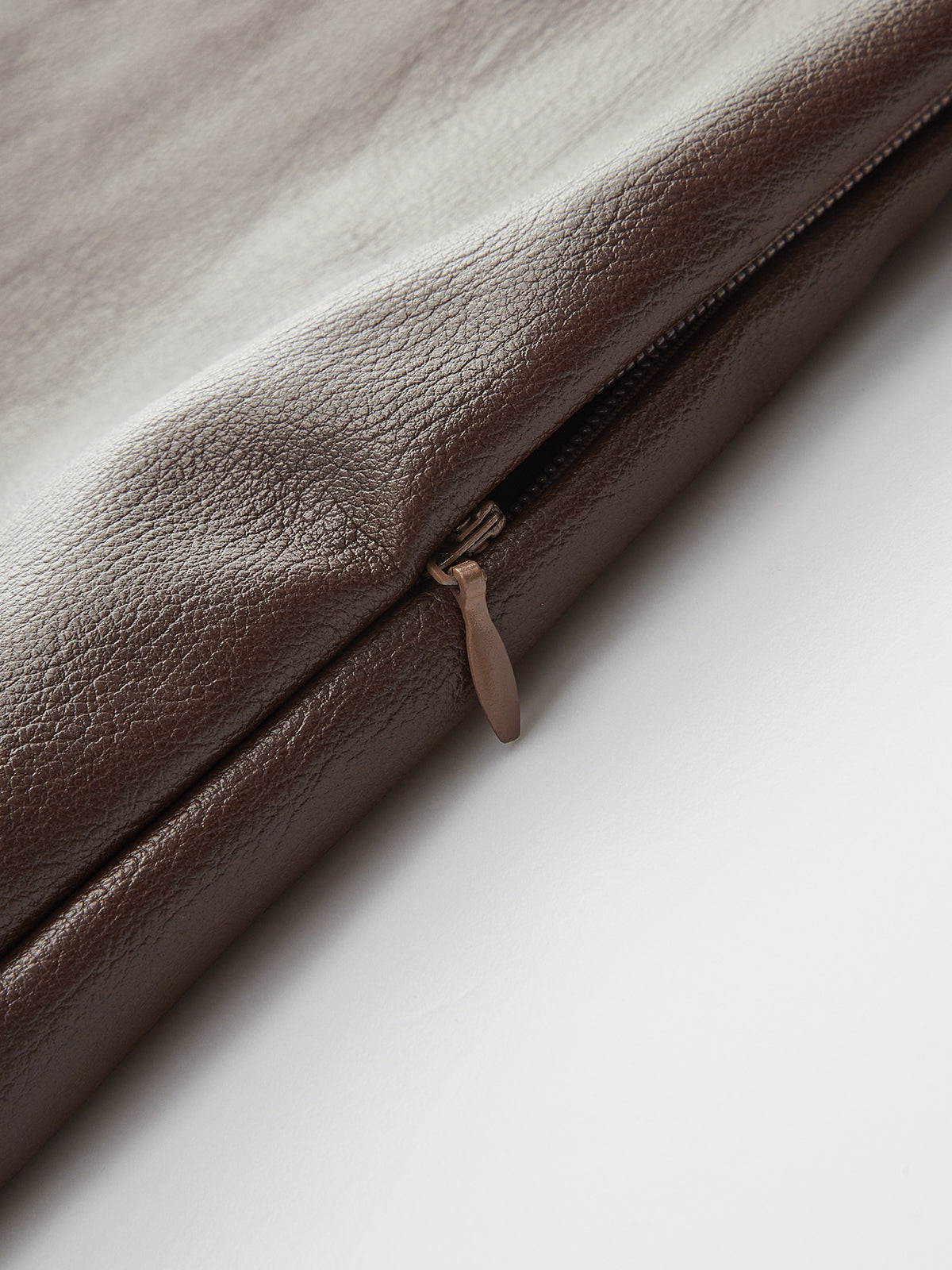PU Leather Metal Detail Mini Skirt with High Waist Design