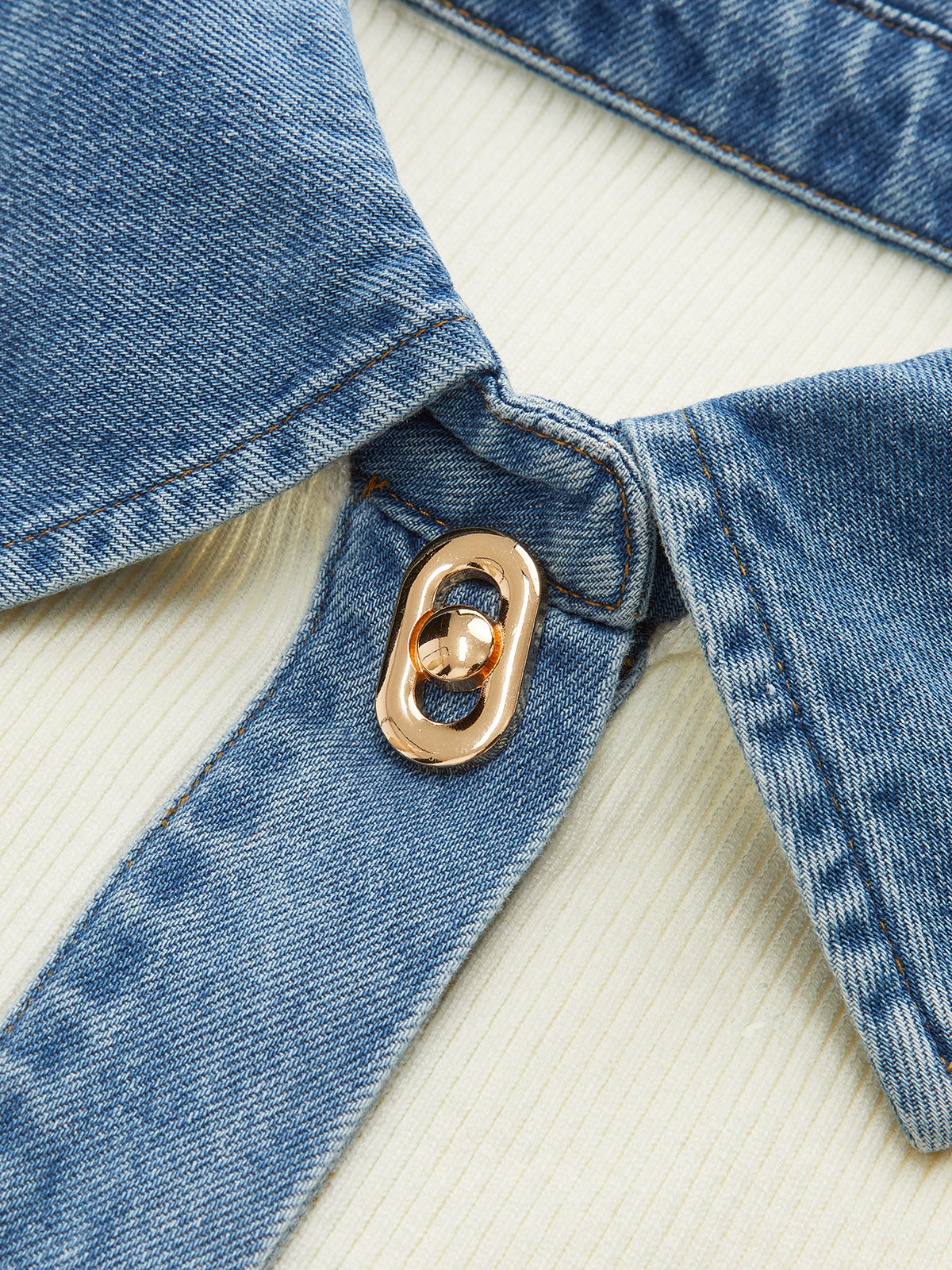 Wool Blend Denim Collar Metal Button Cardigan for Men Classic Winter Wear